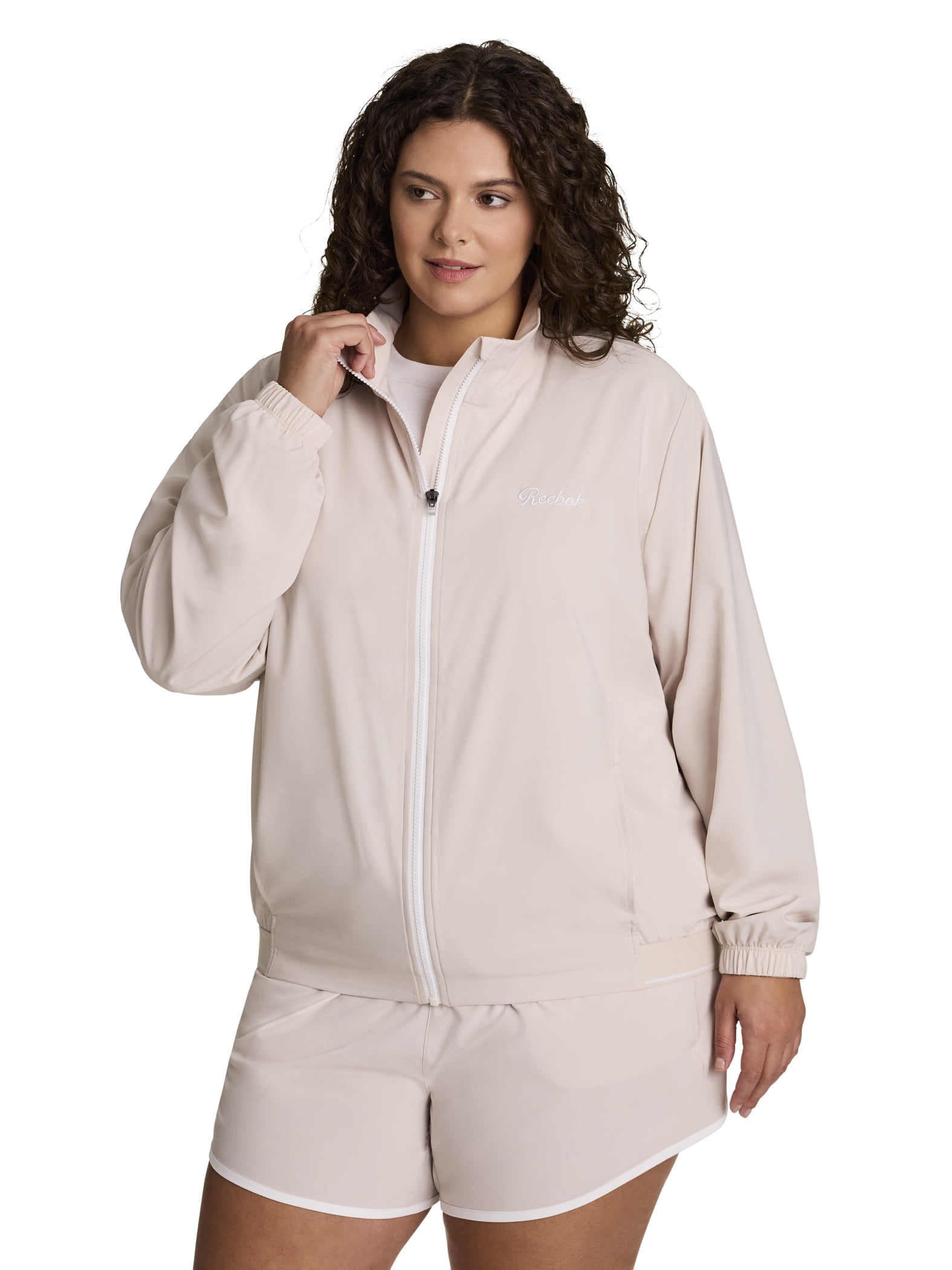Reebok Women's and Women's Plus Courtside Full Zip Jacket, Sizes XS-4X