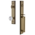 thumbnail image 5 of Grandeur 849212 Carre Solid Brass Rose Dummy Full Plate "D" Grip Handleset - Bronze, 5 of 5