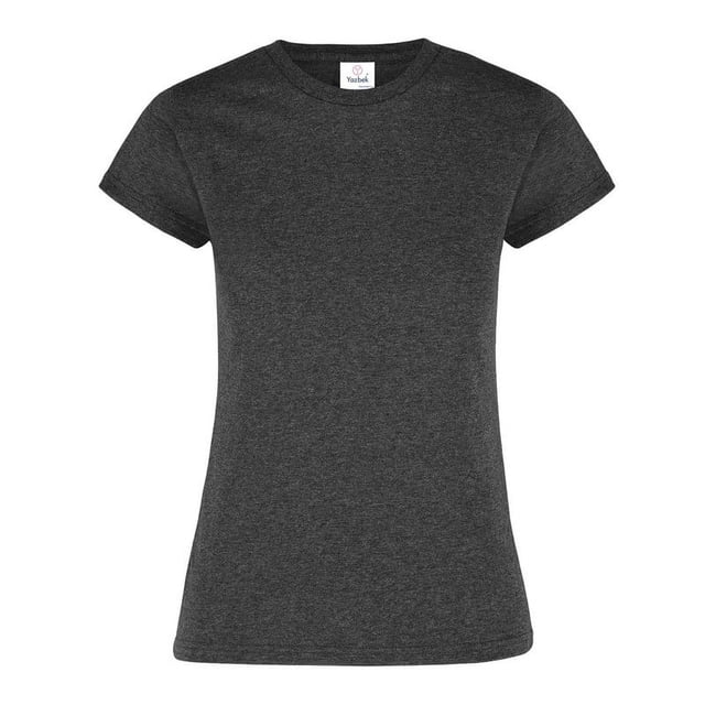 Playera para Dama YAZBEK Color Negro Jaspe Tamaño Extra Grande