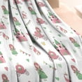 thumbnail image 3 of Green Dress Princess Castle Pattern Blanket,Comfortable Soft Flannel Throw Blanket,All Season,Warm Lightweight Blankets for Sofa Bed Couch Living Room Chair,30"x40", 3 of 4