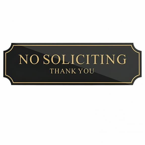 LAMIRO No Soliciting Sign for Front Door