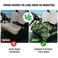 thumbnail image 4 of Golf Cart Seat Covers for 2 Seater,Summer Palm Tree Microfiber Cart Seat Towel Blanket,Nature Green Tropical Plant Leaves Absorbent Breathable Non Slip Bench Seats Protector for Golf Course 51"x31", 4 of 9