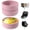 pink, variant on RYLZX 3Pcs  Air Fryer Egg Mold,Silicone Egg Molds, Individual Egg Bite Maker Reusable Egg Molds, Microwave Egg Cooker, Dishwasher Safe (Round-Blue)