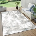 thumbnail image 4 of Modern Abstract 5x7 Area Rug, Washable Non Slip Soft Low Profile Indoor Rug, Textured Neutral Floor Rug for Living Room, Bedroom, Dining Room & Office, 4 of 13