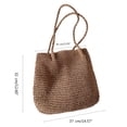 thumbnail image 5 of Osdhezcn Travel Vacation Bag Rattan Summer-Beach Bag for Women Straw Weave Bucket Bags, 5 of 14