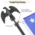 thumbnail image 4 of 6 Ft Sectional Indoor Flag Pole Kit Eagle Topper Aluminum 3x5 Ft US Flag & Base, 4 of 9