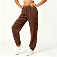 thumbnail image 5 of JOANKDMI Athletic Pants for Women Joggers Comfy Elastic Waistband Slim Tapered Fit with Deep Side Pockets Cuffed Ankle Soft French Terry for Gym Running Track Pants, 5 of 7