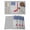 Gray, variant on Black American Flag Placemats Set of 12, Abstract Red Hockey Stripes Us Flag Placemats for Dining Table, Place Mats for Kitchen Tabletop, Waterproof Wipeable Dining Table Mats Set