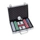 thumbnail image 1 of Juego de fichas de póquer Irfora Juego de fichas de póquer Kit de póquer de 200 piezas con caja de aluminio Fichas de casino Juego de póquer de 2 barajas de naipes Irfora Juego de fichas de póquer, 1 of 7
