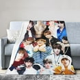 thumbnail image 3 of Blanket Jungkook Soft and Comfortable Warm Fleece Throw Blankets Gift for Room Sofa Office Bed car Camp Couch Decoration Cozy Plush beach blankets All Season, 3 of 5