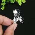 thumbnail image 3 of Natural Black Onyx Gemstone Handmade 925 Sterling Silver Ring Size 6, 3 of 3