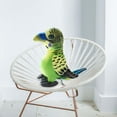 thumbnail image 4 of Loro de peluche, animal de peluche, loro de peluche para decoración del coche y el hogar. Verde, 4 of 8