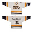 thumbnail image 1 of Custom Mens Hockey Jersey Slap Shot Stitched Your Own Name Number Long Sleeve Sweatshirt, 1 of 4