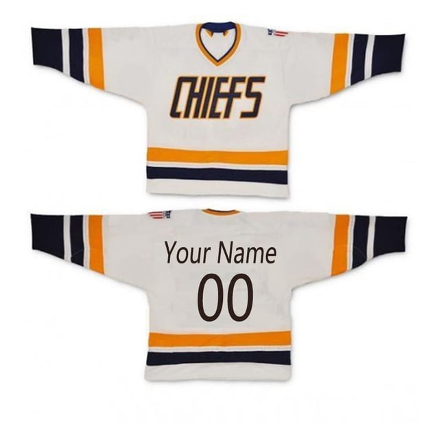 Custom Mens Hockey Jersey Slap Shot Stitched Your Own Name Number Long Sleeve Sweatshirt