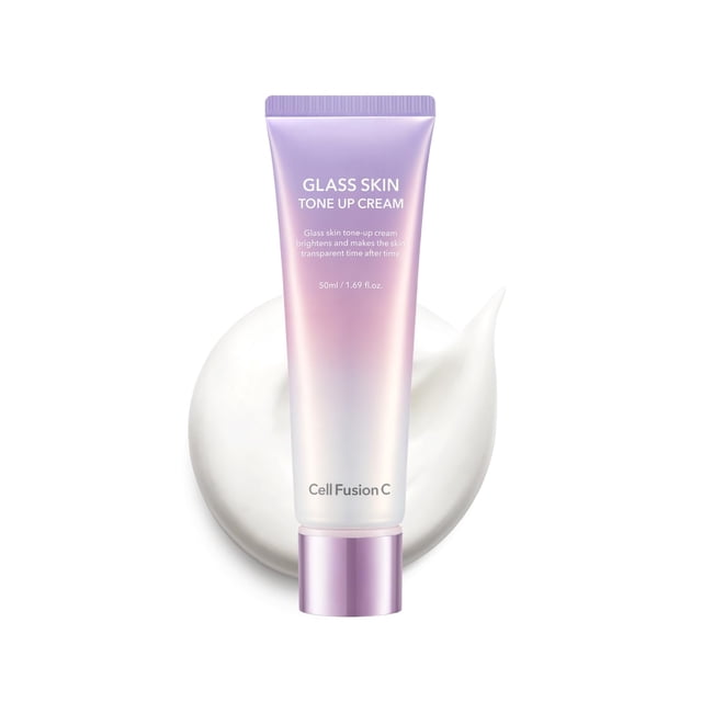 Crema tonificante Cell Fusion C Glass Skin, 50 ml, con vitaminas