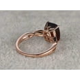 thumbnail image 2 of 2.75Ct Cushion Cut Lab Created Red Garnet Solitaire Women's Ring 14K Rose Gold Plated Silver, 2 of 4