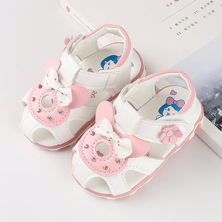 

YOHOME Toddler Infant Kids Baby Girls Flowers LED Luminous Shoes Sneakers