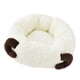 thumbnail image 3 of Cama Redonda para Perros y Gatos Sunnimix Almohada Nido Suave de Felpa con Dibujos Animados Blanco Medio, 3 of 8