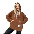 thumbnail image 4 of Lindreshi Womens Fall Fashion 2025 Hoodies for Women Fashion Women Oversized Sweatshirts Fleece Hoodies Long Sleeve Shirts Pullover Fall Clothes with Pocket Tops, 4 of 9