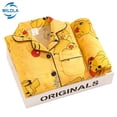 thumbnail image 2 of Conjunto de pijama de Pokémon para niños y niñas, ropa de dormir de manga larga, Pikachu, para el hogar qym unisex, 2 of 2