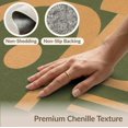 thumbnail image 6 of ODIKA 9'x12' Washable Area Rug Green Beige Geometric Design Elegant Interplay of Abstract Shapes and Lines for Master Suite, California King, Under Bed, Non-Shedding, Easy Care, 6 of 7