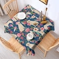 thumbnail image 2 of Golden Retriever and Pioneer Flower Square Tablecloth,Waterproof Square Table Cover,Wipeable Spillproof Washable Table Cover for Home Kitchen Party Decor 52"x52"(132x132cm), 2 of 6