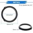 thumbnail image 5 of Unique Bargains Speaker Spacer Ring Tweeter Speaker Spacer Adator for Ford for Mustang 2015-2018 for 6.5'' ABS 2 Set, 5 of 7