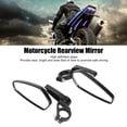 thumbnail image 2 of <p>Handlebar Side Mirrors, Wide View Motorcycle Rearview Mirror Clear Vision  For Motorbike</p>, 2 of 7