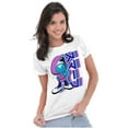 thumbnail image 3 of Cool Urban Kanji Smurf Cartoon Women's T Shirt Ladies Tee Brisco Brands S, 3 of 5