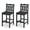 Black, variant on Outdoor Bar Stools Set of 4, HDPE Adirondack Bar Height Chairs w/ Backrest, All-Weather Patio Chairs for Balcony, Deck, Poolside, Bistro & Backyard (Black)