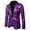 Purple, variant on Clearance Coats Under $10.00 Plus Size,Men's Autumn And Winter Personality Sequins Casual Suit Jacket
