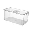 thumbnail image 2 of Lipstore Fridge Organization Storage Bin Clear Refrigerator Organizer for Apples Meat 33x16.5x15cm, 2 of 8
