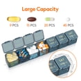 thumbnail image 3 of Lifewit Monthly Pill Organizer, 28 Day Medicine Organizer, Large Compartments Pill Box, Portable Travel Pill Case for Vitamins, Supplement, Medication, Blue, 3 of 8