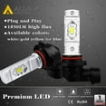 thumbnail image 5 of Alla Lighting 3800lm HB4 9006 LED Bulbs Fog Lights ETI 56-SMD, 3000K Amber Yellow Xtreme Super Bright Replacement Upgrade for Automotive Cars, Trucks, 5 of 10