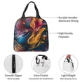 thumbnail image 4 of Pofeuu Vibrant Rooster Painting Print Lunch Bag Lunch Box Insulated Lunch Bag Adult Lunch Box for Men and Women, 4 of 8