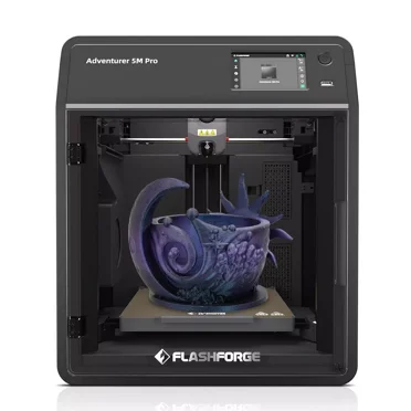 Restored Flashforge 3D Printer Adventurer 5M Pro High Speed 3D Printers with Enclosed Chamber & Display Screen, 8.7 x 8.7 x 8.7 Inch, Black (Refurbished)