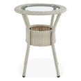 thumbnail image 4 of Haven All-Weather Wicker Outdoor Round Glass-Top Accent Table with Storage, 4 of 9