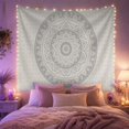 thumbnail image 2 of Floral Garden Mandala with Shades Highly Detailed Composed, Mystical Fantasy for Space Lovers, Galaxy Room Decor, Mother'S Day Gift, Tapestry Wall Hanging for Bedroom and Dorm, 2 of 7