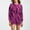 220#Hot Pink, variant on Dwaogom Women's Sweater Fashion Long Sleeve High Neck Pullover Pocket Medium Length Dress Loose Sweater Thin Puffer Jacket Long Sleeve Fall Fashion Clothes