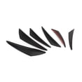 thumbnail image 4 of 6pcs Universal Car Front Bumper Fins Spoiler Canards Refit Carbon Fiber Look, 4 of 12