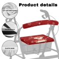 thumbnail image 5 of HELLHERO Waterproof Rollator Walker Seat Covers Seat Back Covers Dust Cover Streets Easy to Install for Indoor Outdoor,Reindeer Snowflakes, 5 of 7