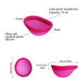 thumbnail image 4 of L Disco menstrual reutilizable, copa menstrual, disco menstrual suave para mujeres diseñado con copa menstrual flexible de silicona, 4 of 5