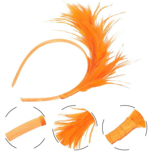 Hemoton Party Women Headdress Plume Retro Headband Headpiece for Lady Party Supply for Kids