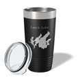 thumbnail image 2 of Leech Lake Map Tumbler Travel Mug Insulated Laser Engraved Coffee Cup Minnesota 20 oz Black, 2 of 5