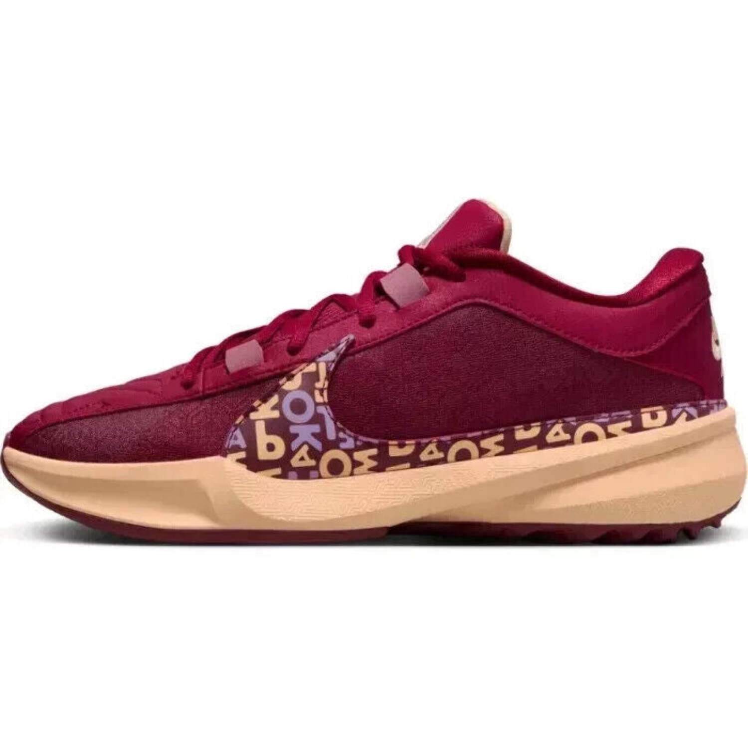 Nike Zoom Freak 5 DX4985-600 Sneakers Men's Noble Red Basketball
