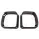 thumbnail image 3 of 1 Pair Left Right Rear View Mirror Frame Cover Side Mirror Visor Molding Trim Replacement for Land Rover Defender 2020‑2022Glossy Black, 3 of 3
