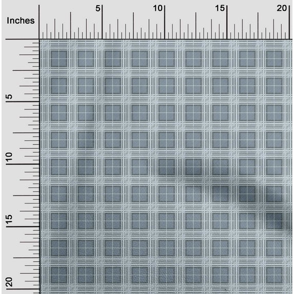 oneOone Cotton Flex Fabric Tartan Check Print Fabric By The Yard 40 Inch Wide