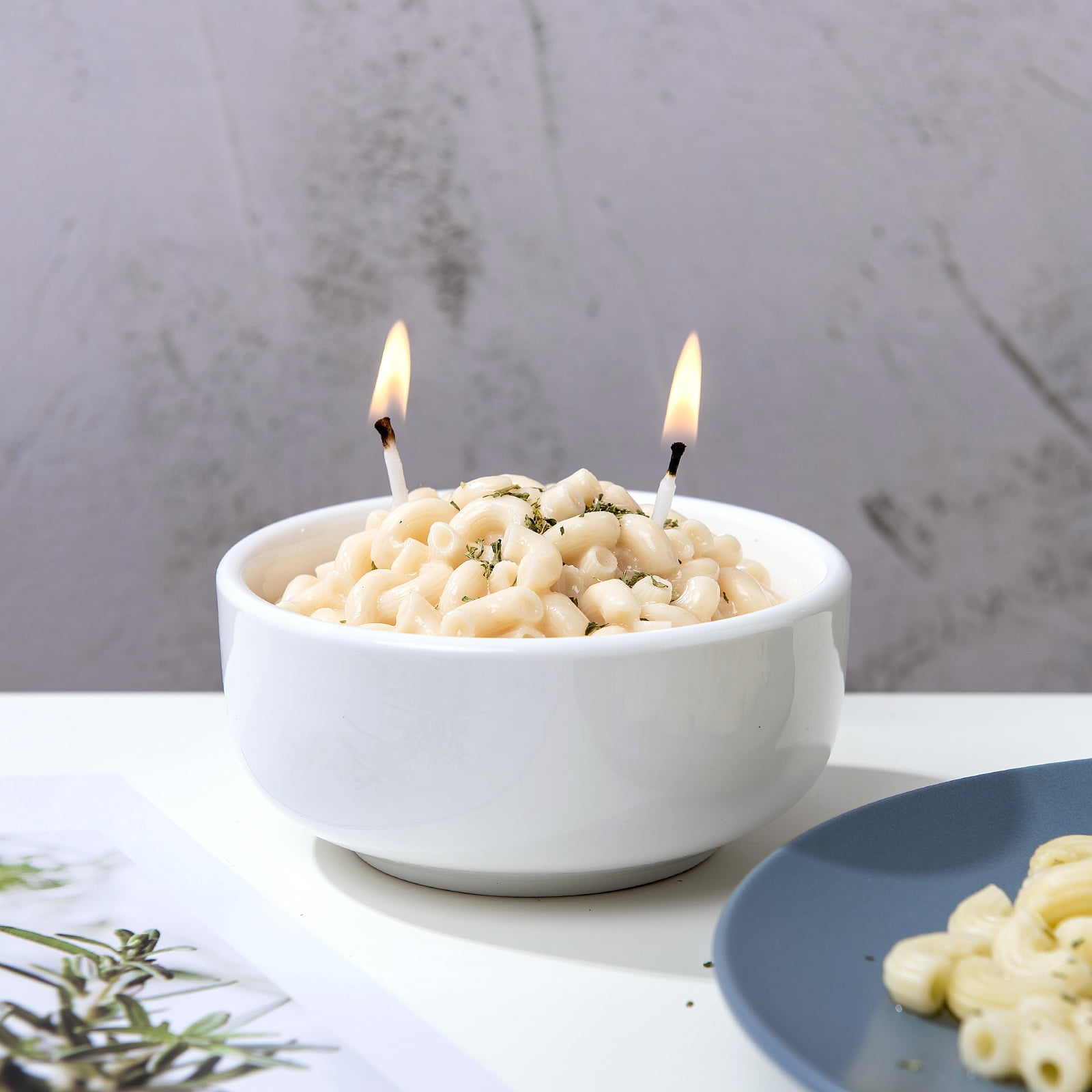 iLikePar Macaroni and Cheese Pasta Bowl Candle - Thumbnail 4
