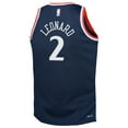 thumbnail image 3 of Youth Nike Kawhi Leonard Royal LA Clippers Swingman Jersey - Icon Edition, 3 of 3