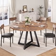 thumbnail image 4 of Hijob 47 Inch Rustic Round Dining Table, Circle Dining Table for Dining Room, Home(Only Table), 4 of 9